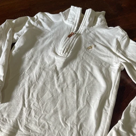 TBBC Hayword Half Zip Pullover Top Cream- sz 5 - Picture 2 of 6